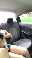 MeryandLu's Car Ride Seduction: Hot Latina Lesbians in Action