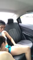 MeryandLu's Car Ride Seduction: Hot Latina Lesbians in Action
