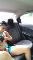 MeryandLu's Car Ride Seduction: Hot Latina Lesbians in Action