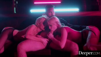 Blonde Bombshells Kayden Kross & Kenna James Share Manuel Ferrara in Sizzling Threesome