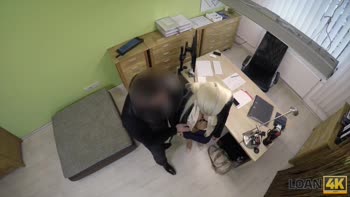 Blanche Bradburry's Czech Casting Audition: Hot Blonde Sizzles in Office