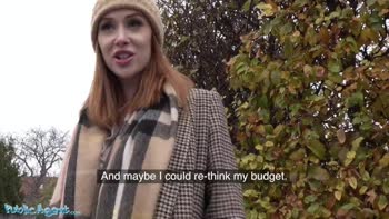 Public Agent Redhead Brit Lenina Crowne Fucks for Posh Villa