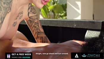 NURU MASSAGE - Perfect Inked Beauty Lacey Jayne Delivers Hot NURU Fuck With Juicy Creampie