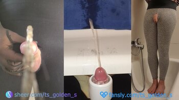 TSgoldenS Golden Shower Handjob Extravaganza - Part 3