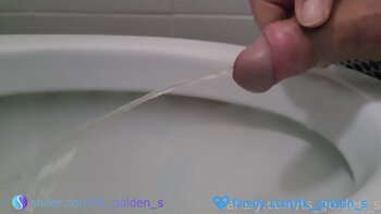 TSgoldenS Golden Shower Handjob Extravaganza - Part 3