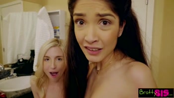 Lucky Brothers First Threeway With Slutty Step Sisters S4:E8