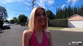 Maria's Sweet Debut: Blonde Teen (18+) Goes Hardcore
