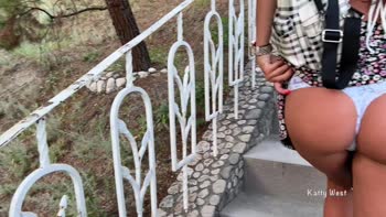 Katty West's Risqué Public Play: Pussy Pleasure Unleashed