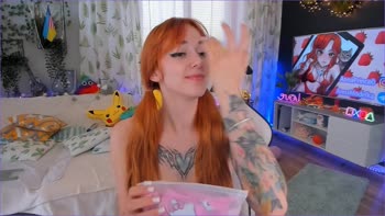 Sabrina_Great - Sabrina's Red Hot Strip Tease: No Underwear Required!