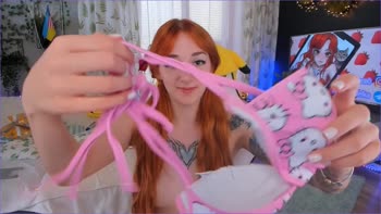 Sabrina_Great - Sabrina's Red Hot Strip Tease: No Underwear Required!
