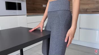 carolinajackson - Carolina's Wet Leggings Squirt Fiesta
