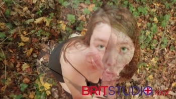 Sultry British Teen (18+)'s Jaw-Dropping Blowjob in Public