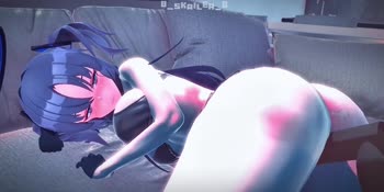 O_skailer_O - Hayase Yuuka's Cosplay Seduction: A Blue Archive Fantasy
