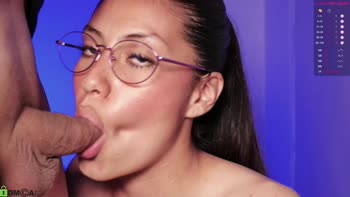 LuxuryAngie's Colombian Cutie: Petite, Big-Eyed Beauty Sucks Cock