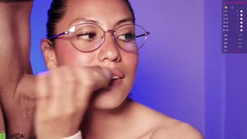LuxuryAngie's Colombian Cutie: Petite, Big-Eyed Beauty Sucks Cock