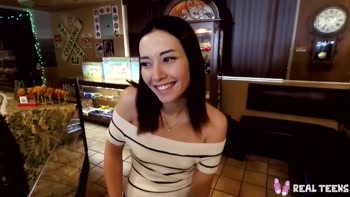 Aria Lee's Sultry POV Blowjob: Petite Latina Teen (18+)'s Secret