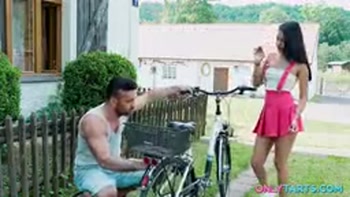 Summer Ride: Stepdaughter Takes Stepdad's Fat Cock on the Nature