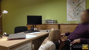 Rough Loan Agent Fucks Teen (18+) Blonde For Her Law Violations