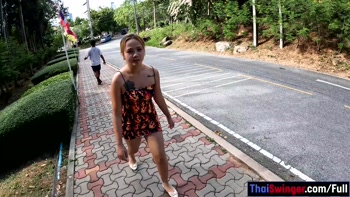 Blonde Thai GF With A Big Booty Fucked Hard After A Long Walk