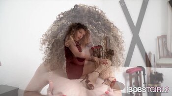 Diosa Diamante's Sultry Solace: A Cute Blonde TGirl's Big Tit Masturbation