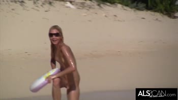 Beachside Seduction: Franziska Facella and Friends Get Wild
