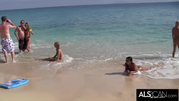 Beachside Seduction: Franziska Facella and Friends Get Wild