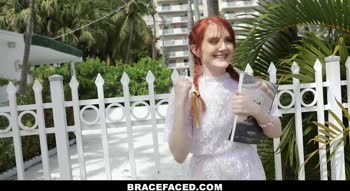 J-Mac's Big Cock Delights Petite Redhead Krystal Orchid in Rough Ride