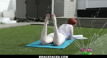 J-Mac's Big Cock Delights Petite Redhead Krystal Orchid in Rough Ride