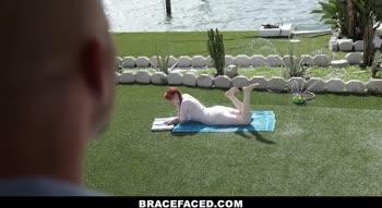 J-Mac's Big Cock Delights Petite Redhead Krystal Orchid in Rough Ride