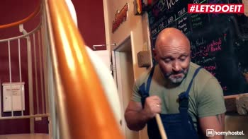 Seductive Darcia Lee Seduces Hotel Janitor Jean Pallett