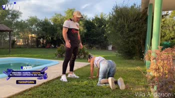 Villa Anderson's Fitness Frenzy: A Personal Trainer Seduced in Public