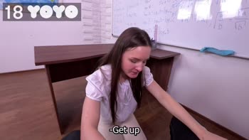 18_yoyo - Petite Student Gets Educated in Hardcore Sex by Her Beautiful Teacher