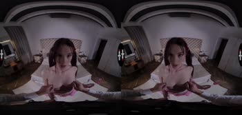 Nice to See You in 180 VR: Petite Brunette Handjob