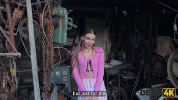DEBT4k. Debt collector got so horny when he saw hot debtor’s sex toys collection