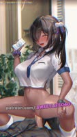 Sweetlife060's Anime Adventure: Black Latina Teen (18+) Delights on Cock