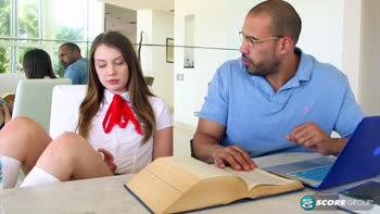Elena Koshka's Tutoring Session Turns into a Blowjob Bonanza