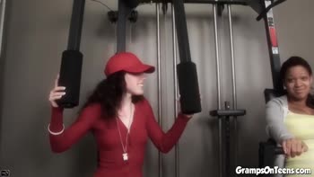 Grandpa's Big Cock Craves Gym Teen (18+)'s Petite Body