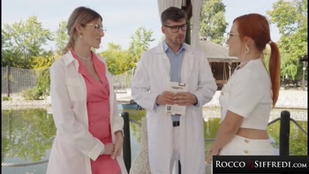 ROCCO SIFFREDI - Hottie Clemence Audiard & Babe Fanta Sie Share Massive Cock