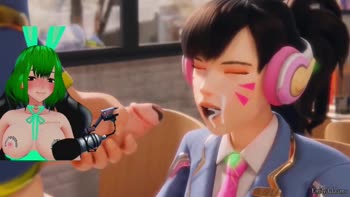 Emily Adaams as DVA: Overwatch Hentai Sex Scenes in 60FPS