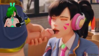 Emily Adaams as DVA: Overwatch Hentai Sex Scenes in 60FPS