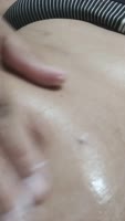 Bellybuttonfan87's Sensual Solo Delight: Lotion Massage with Dildo