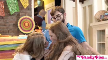 Tiffany Brookes - Sneaky Step Siblings Share a Cinco De Mayo Creampie at the Party