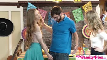 Tiffany Brookes - Sneaky Step Siblings Share a Cinco De Mayo Creampie at the Party