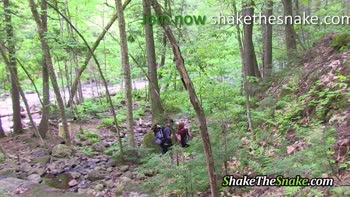 Ginger Hiker's Waterfall Wildside - Skinny Redhead Takes It Hard