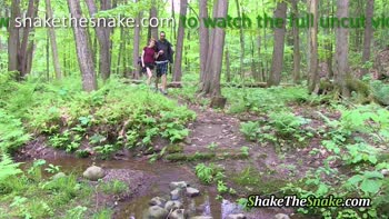 Ginger Hiker's Waterfall Wildside - Skinny Redhead Takes It Hard