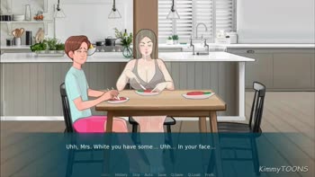 KimmyToons' Secret Sex Life: MILF Mom Swallows Cum Under The Dinner Table