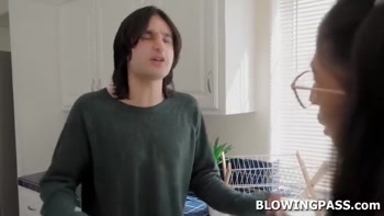 Sona Bella Craves Stepbro's Veiny Cock in POV Blowjob
