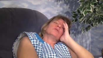 Young Couple Fucks with Granny to Orgasm