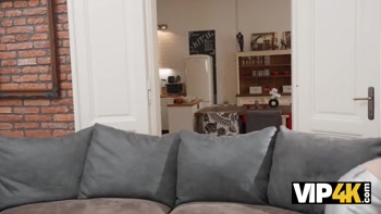 VIP4K. Girlfriend giving a Stranger a Blowjob
