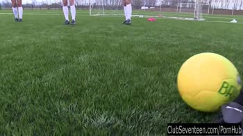 Lustful sport lesbians masturbating